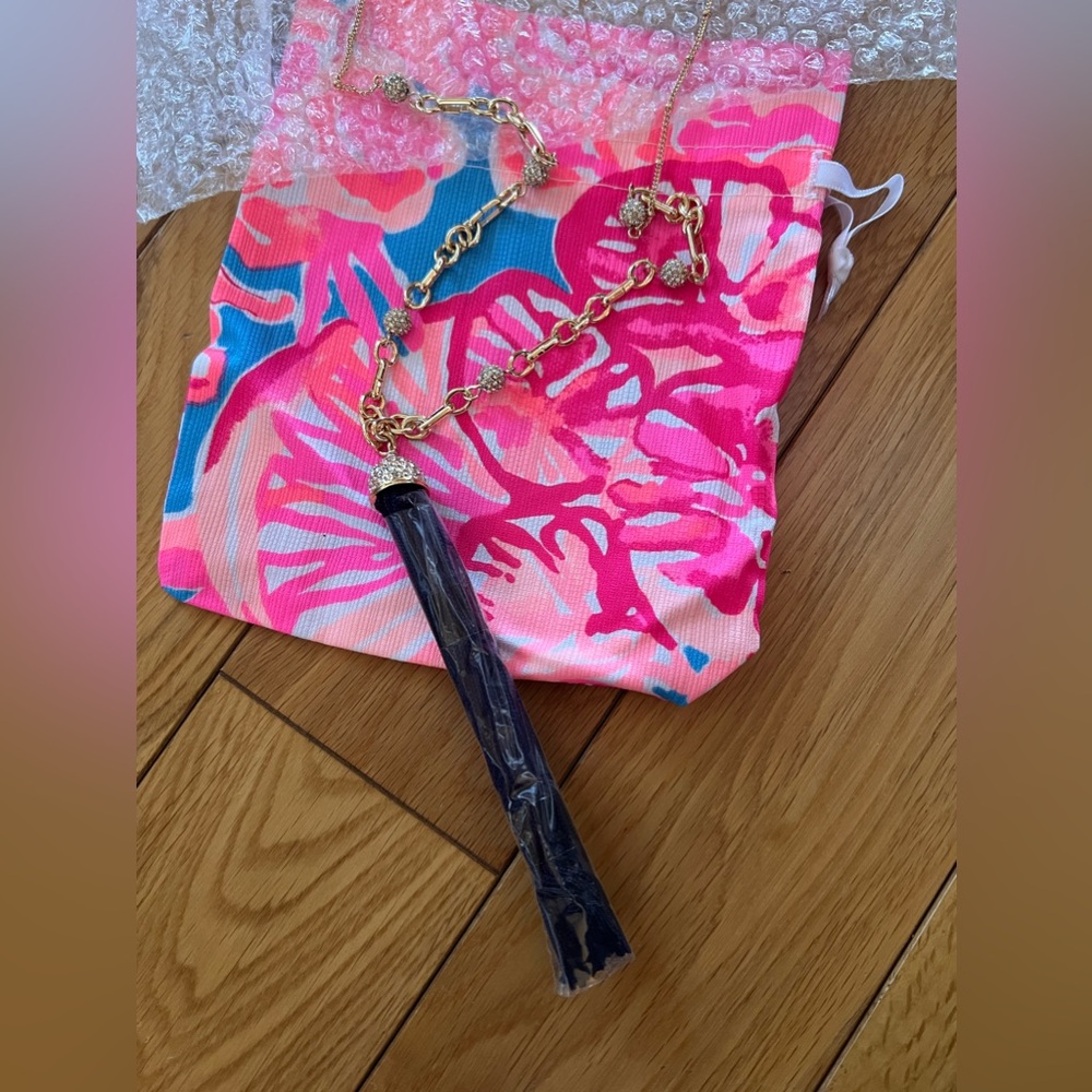 LILLY PULITZER Midnight Tassel Necklace